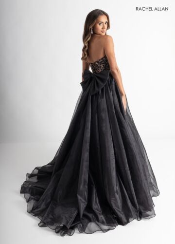 Rachel Allan 71026 Full Skirt Bow Back Dress