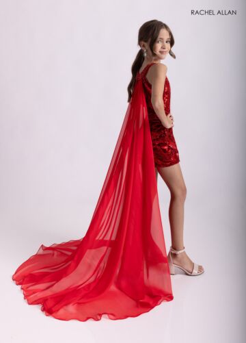 Rachel Allan 10307 Halter Neck Beaded Romper