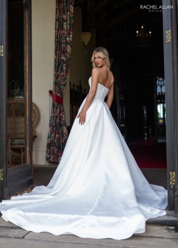 Rachel Allan RB2242 Basque Waist 2-Way Skirt Wedding Gown