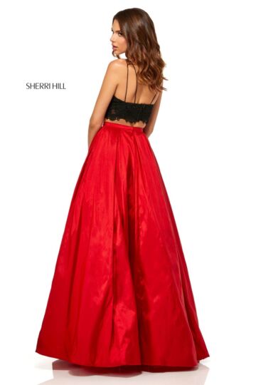 Sherri Hill 52604 Spaghetti Strap 2 Piece Prom Dress
