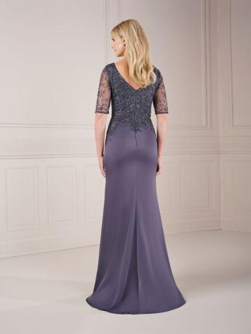 Christina Wu 17152 Illusion Sleeves Beaded Bodice Dress