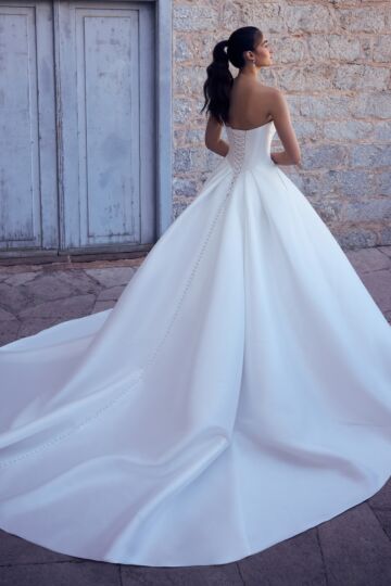 Sophia Tolli Y3182A Elli Strapless Pleated Skirt Mikado Wedding Dress