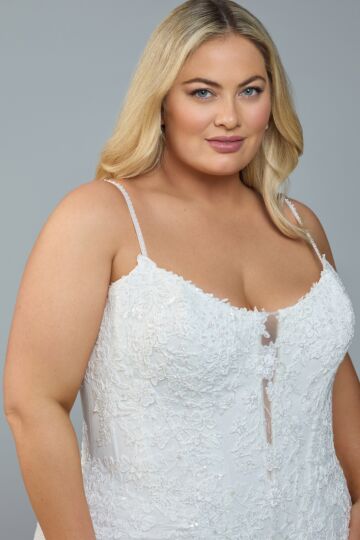 Sophia Tolli Y3224SB Esme Plunging Neck Plus Size Bridal Dress