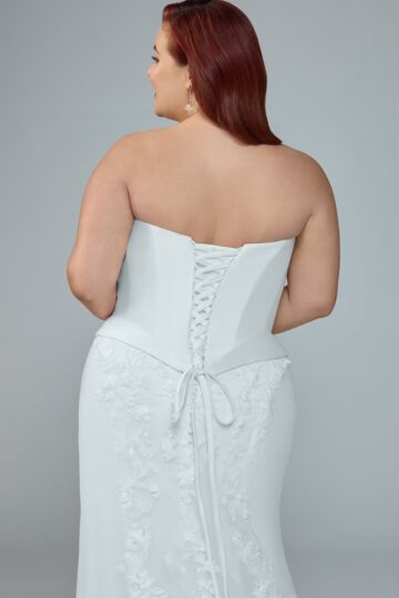 Sophia Tolli Y3228LB Elora Strapless Plus Size Wedding Dress