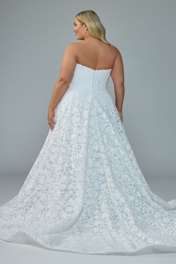 Sophia Tolli Y3229SB Diana A-Line Strapless Plus Size Bridal Gown