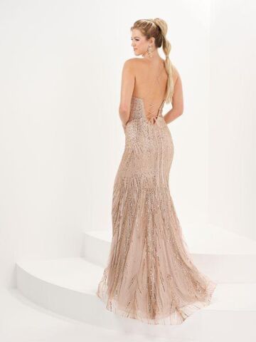 Tiffany Designs 16094 Sweetheart Neck Sparkle Dress