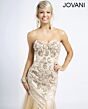 Jovani 20626 Champagne Prom Dress