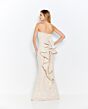 Cameron Blake 120623 Ruffle Back Strapless Dress