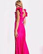 Jovani 46496 High Slit Ruffle Sleeve Dress