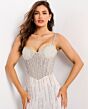 Jovani 49367 Beaded Corset Bodice Sweetheart Neckline Dress