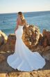 Mori Lee 15036 Monet Button Back Strapless Wedding Gown