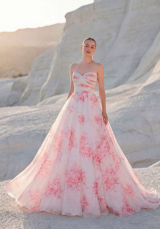 Fuchsia/Ivory Print