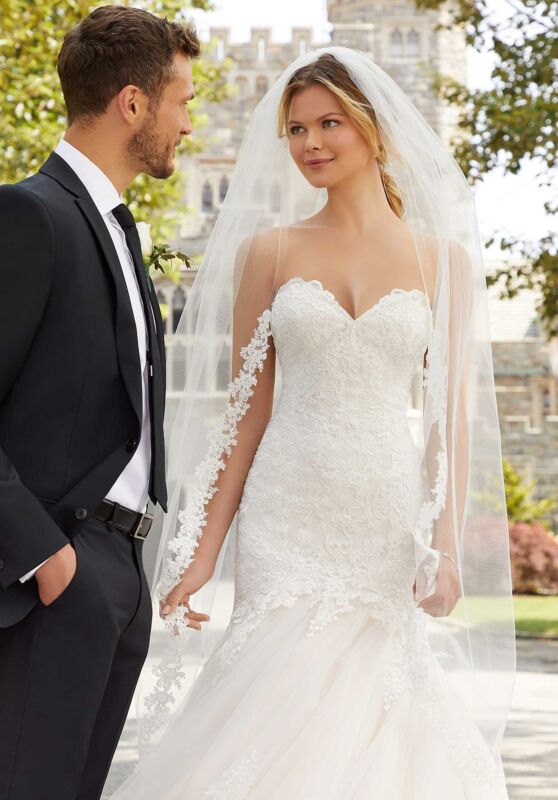 Mori Lee 2129 Soleil Trumpet Silhouette Strapless Bridal Gown