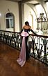 Alyce Paris 61983 Spaghetti Strap Basque Waist Dress
