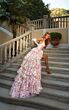Alyce Paris 61996 Halter A-line Floral High Slit Dress