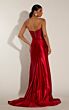 Alyce Paris 62027 Side Slit Draped Satin Skirt Dress