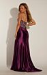 Alyce Paris 62034 Scoop Neck Corset Bodice Satin Dress