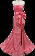 Ava Presley 40072 Strapless Ruched Bodice Front Bow Dress