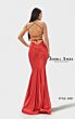 Jessica Angel JA2681 Beaded V-Neck Lace-Up Back Dress