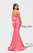Jessica Angel JA2713 Side Slit Tie-Back Sash Dress