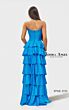 Jessica Angel JA2723 Basque Waist High Slit Dress