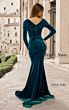 Jessica Angel 2782 Velvet Long Sleeve V-Neck Dress