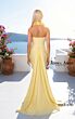 Jessica Angel 2783 Rosette Neck Overskirt Slim-Flare Dress
