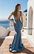 Jessica Angel 2808 Lace-Up Back Ruched Mermaid Dress
