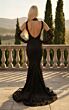 Jessica Angel 2818 Low Back Plunging Neck Lace Dress