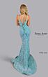 Jessica Angel 2532 Plunging Side Lace-Up Sequin Dress