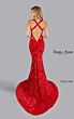 Jessica Angel 2582 Strappy Back V-Neck Sequin Dress