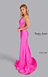 Jessica Angel 2586 Illusion Midriff Criss Cross Back Dress