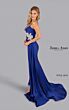 Jessica Angel 2619 Side Tail Plunging Neckline Dress