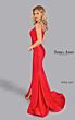 Jessica Angel 2627 Embellished Slit One Shoulder Cutout Dress