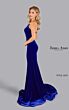 Jessica Angel 2629 Asymmetric Neckline Ruched Dress