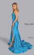 Jessica Angel 2631 High Slit Tie Back Ruched Dress
