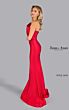 Jessica Angel 2634 Asymmetrical Neckline Pleated Strapless Dress