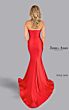 Jessica Angel 2634 Asymmetrical Neckline Pleated Strapless Dress