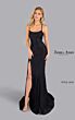 Jessica Angel 2636 High Slit Lace-Up Hot Fix Dress