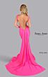 Jessica Angel 2643 Peek-A-Boo Neckline Tail Train Dress