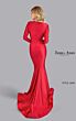 Jessica Angel 2646 Plunging Neckline Criss Cross Waist Dress