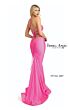 Jessica Angel JA2607 Scoop Neck Lace-Up Back Dress