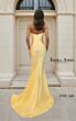 Jessica Angel JA2687 Strapless Corset Bodice High Slit Dress