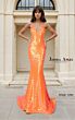 Jessica Angel JA2757 Drawstring Back Sequined V-Neck Dress