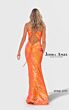 Jessica Angel JA2757 Drawstring Back Sequined V-Neck Dress