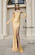 Jessica Angel JA2759 High Slit Strapless Ruched Dress