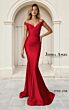 Jessica Angel JA2768 Off-The-Shoulder Ruched Satin Dress