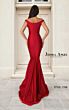 Jessica Angel JA2768 Off-The-Shoulder Ruched Satin Dress