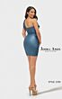 Jessica Angel JA2700 Asymmetric Neck Ruched Bodice Dress