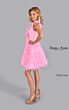 Jessica Angel 2579 Plunging Neckline Feather Dress